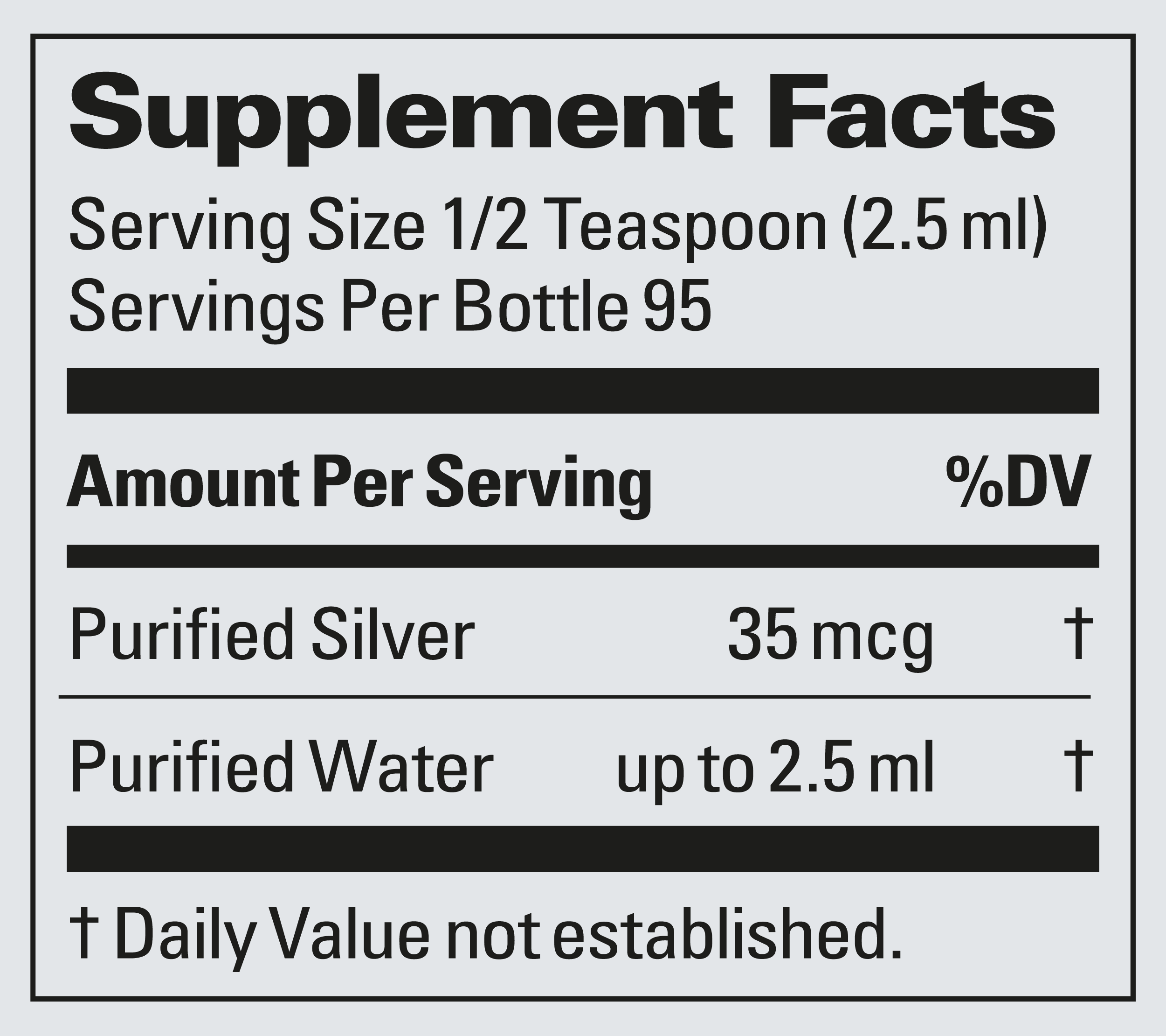Supplement Label